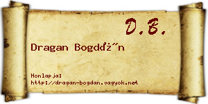 Dragan Bogdán névjegykártya